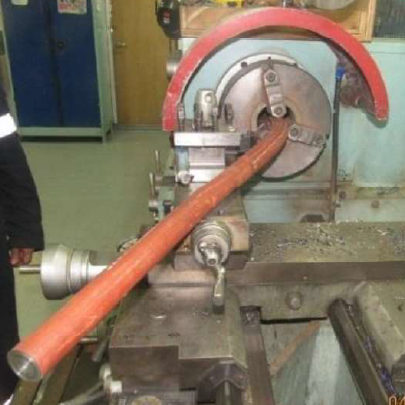 Serious injury from lathe operation